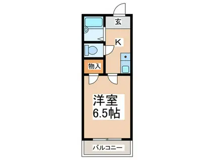 ラパンジール九条II(1K/3階)の間取り写真