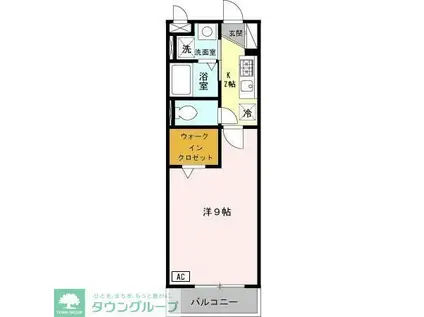 エクレール宮本(1K/2階)の間取り写真