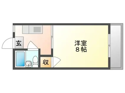 セレーノ並木町(1K/2階)の間取り写真