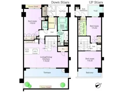 ラ・ヴァンス鎌倉長谷(3LDK/1階)の間取り写真
