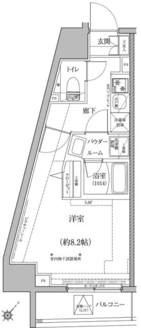 パティーナ桜台DUO(1K/7階)の間取り写真