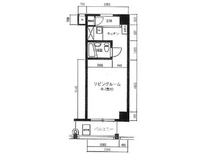 グランドメゾン新宿御苑(ワンルーム/5階)の間取り写真