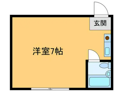 サンフラワー大領(ワンルーム/3階)の間取り写真