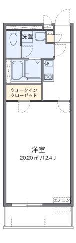 クレイノコンフォルト(1K/2階)の間取り写真