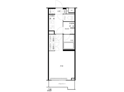 ルーブル大森西弐番館(1K/4階)の間取り写真