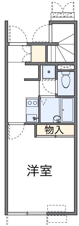 レオネクスト葵(1K/1階)の間取り写真