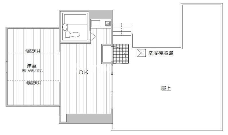 ステイシア甲南(1DK/5階)の間取り写真