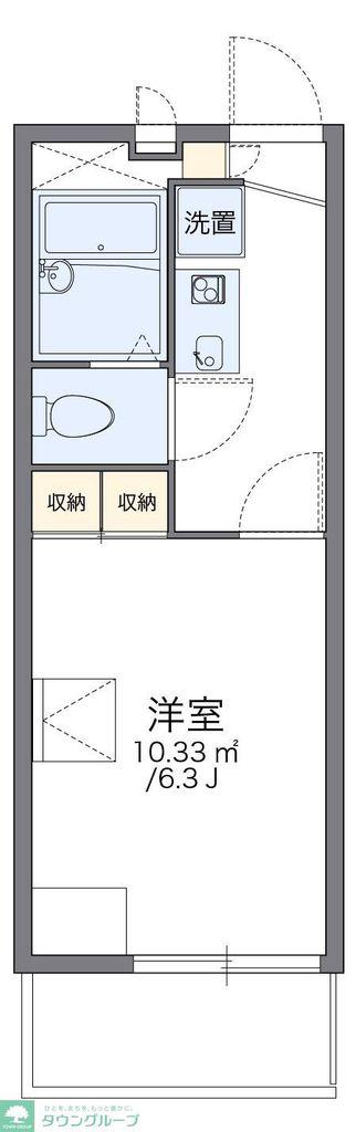 レオパレス花水木(1K/3階)の間取り写真