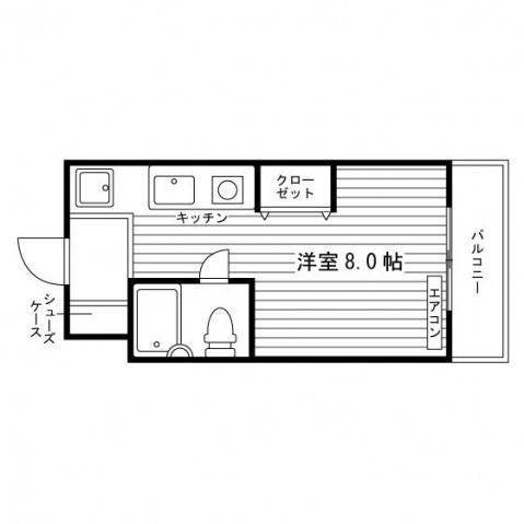 STUDENT JURAKU PART1(ワンルーム/4階)の間取り写真