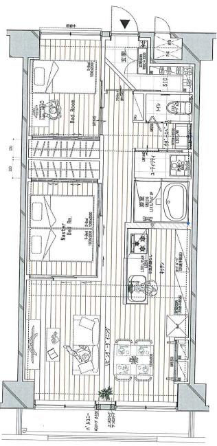 サンロードダイヤモンドマンション(2LDK/5階)の間取り写真