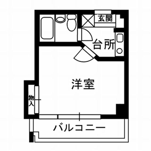 アネックス国領(1K/3階)の間取り写真