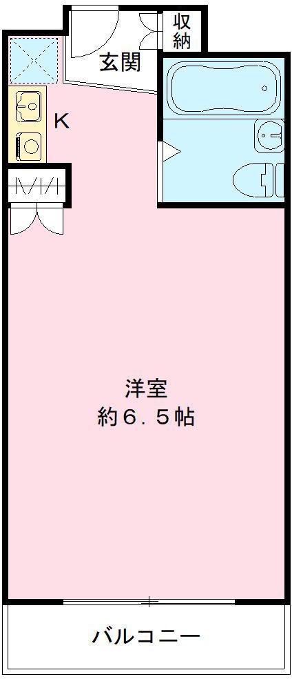 エルベコート泉大津(ワンルーム/1階)の間取り写真