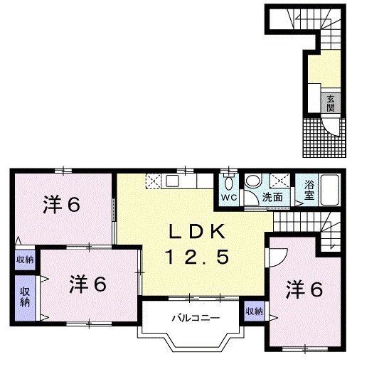グラン・リーオ(3LDK/2階)の間取り写真
