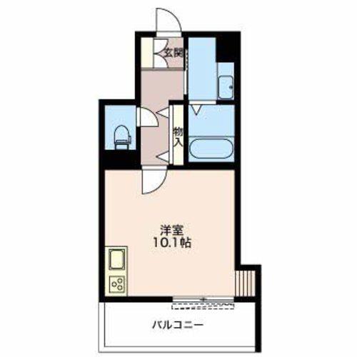 ミュール鴻(ワンルーム/1階)の間取り写真