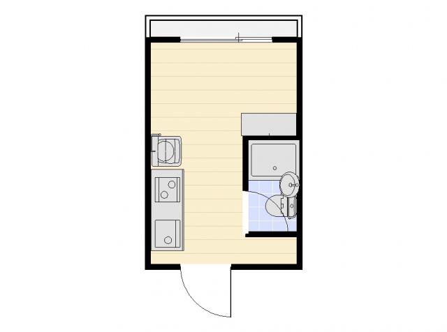 エステート番町(ワンルーム/3階)の間取り写真