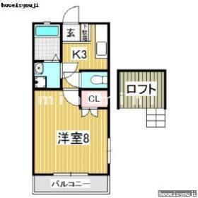 ビルディングエステム(1K/3階)の間取り写真