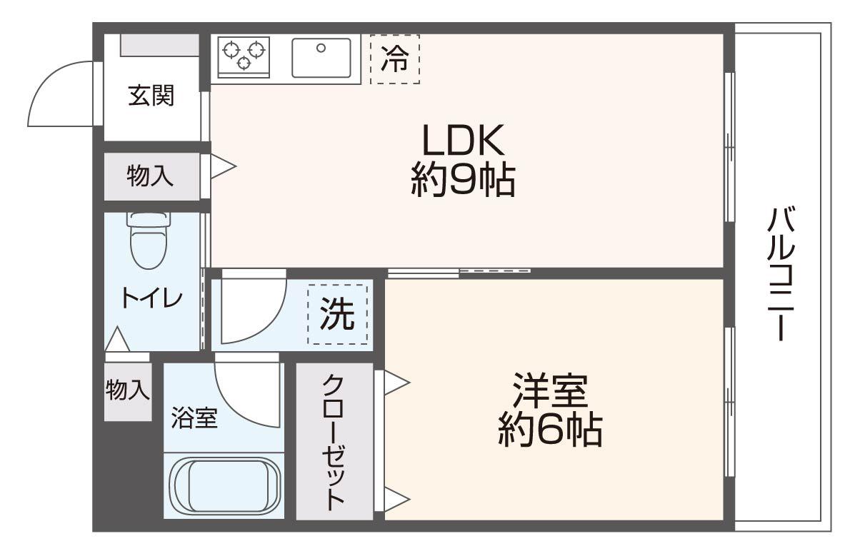 ファースト小阪(1LDK/3階)の間取り写真