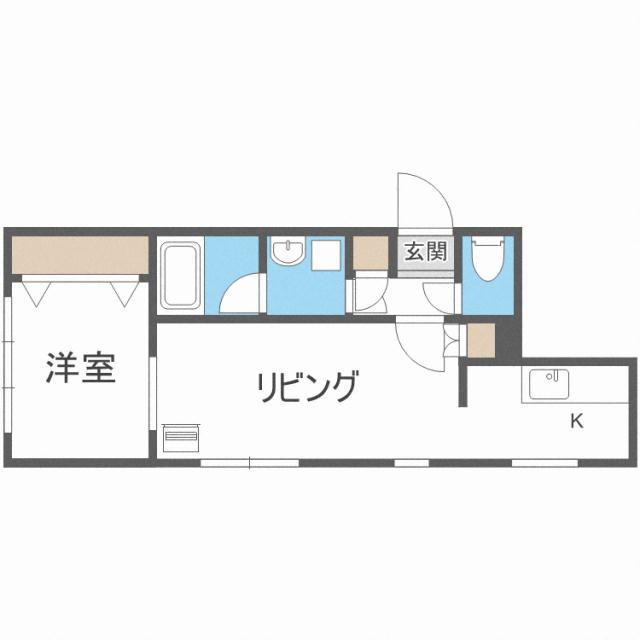 LA MERIDIAN ラメリディアン(1LDK/5階)の間取り写真