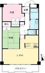 ALIVIO(2LDK/5階)の間取り写真