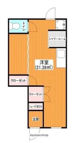 高田ビル(ワンルーム/1階)の間取り写真