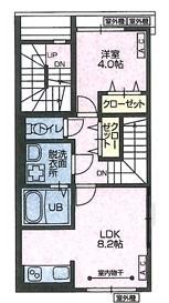 MINAMIMATI BASE(1LDK/2階)の間取り写真