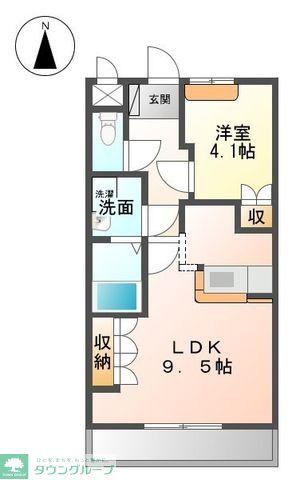 レジェンド(1LDK/1階)の間取り写真