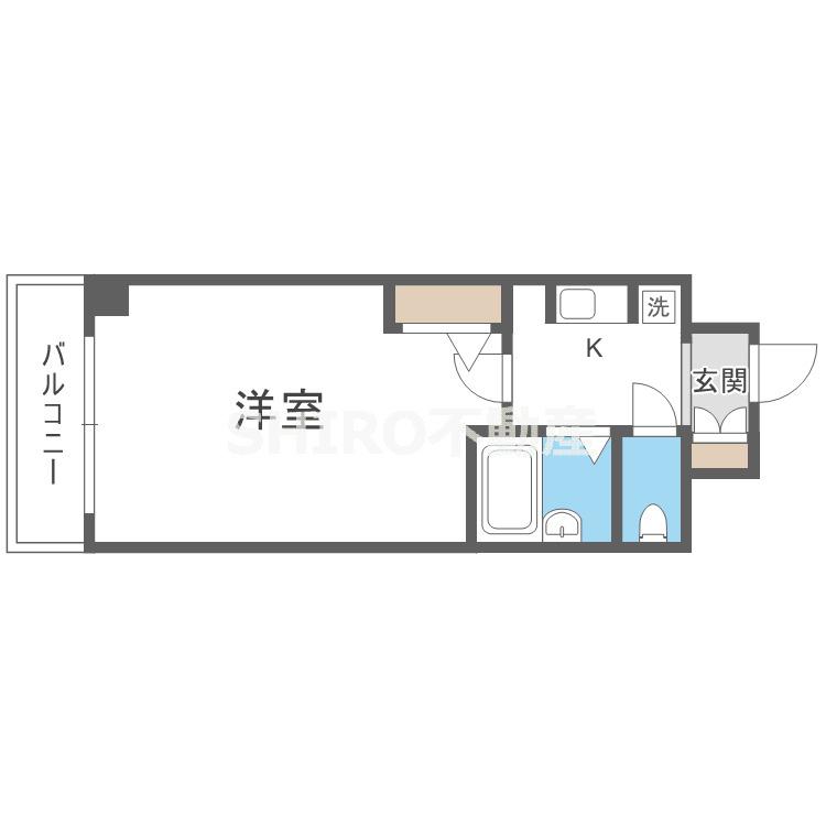 エスリード梅田東(1K/7階)の間取り写真