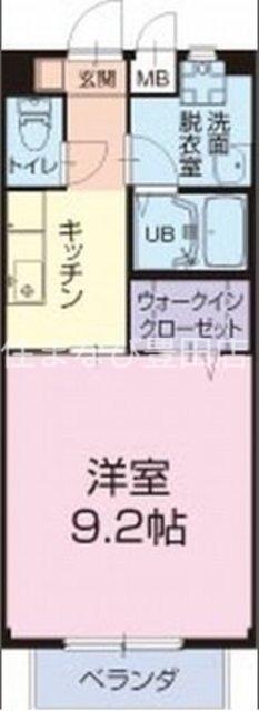 セントーレ上原(1K/1階)の間取り写真