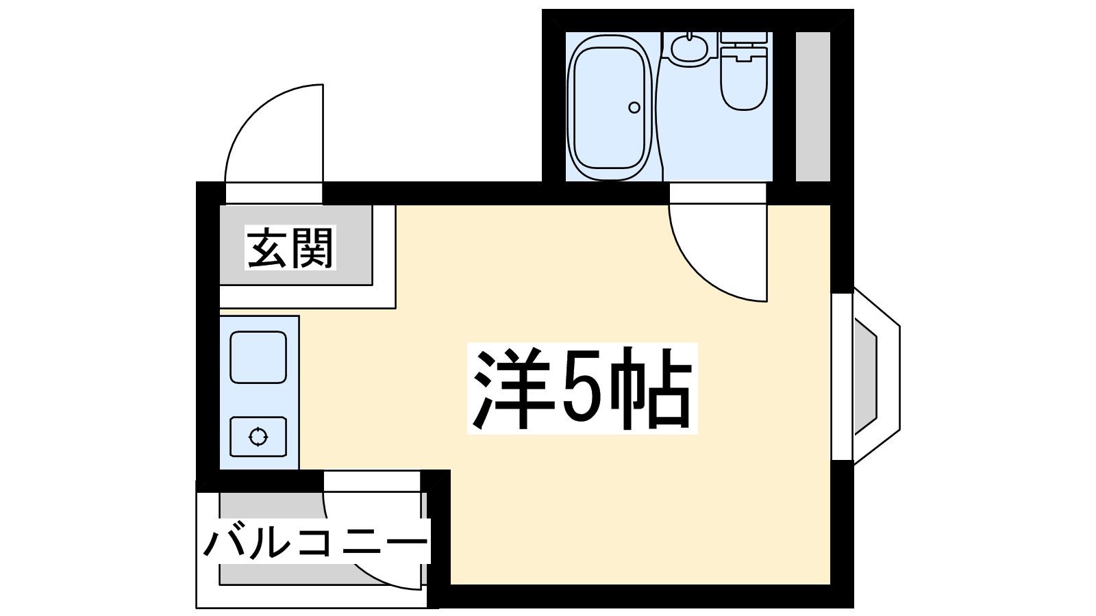 プレアール新大阪3(ワンルーム/4階)の間取り写真