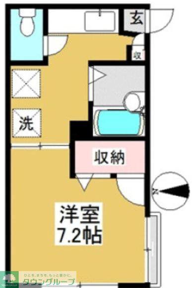 フォレスタリブレ(1K/2階)の間取り写真