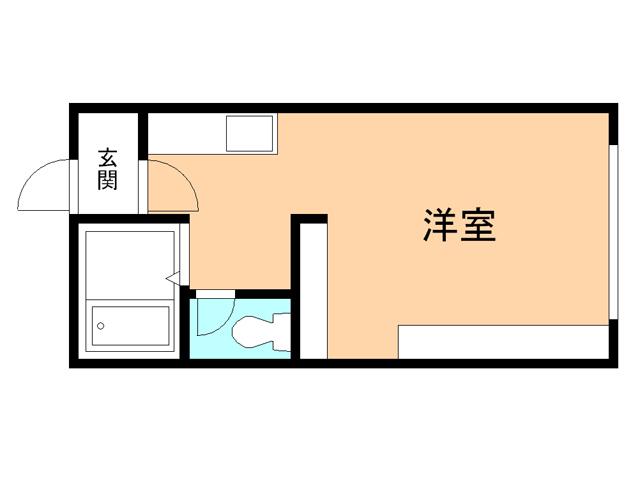 TWINKLE高砂(ワンルーム/2階)の間取り写真