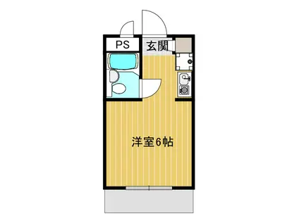 千代田マンション高円寺(1K/1階)の間取り写真
