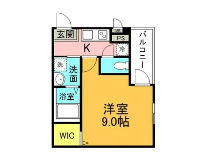フジパレス八戸ノ里II番館(1K/3階)の間取り写真