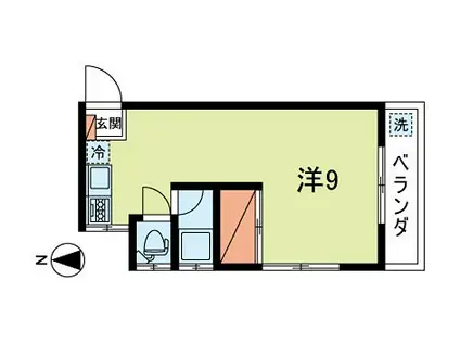 東京メトロ丸ノ内線 南阿佐ケ谷駅 徒歩16分 2階建 築58年(ワンルーム/2階)の間取り写真