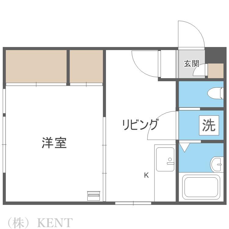 ステージノア(1DK/3階)の間取り写真