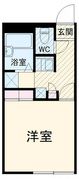 レオパレスVoyage1 1階階 間取り