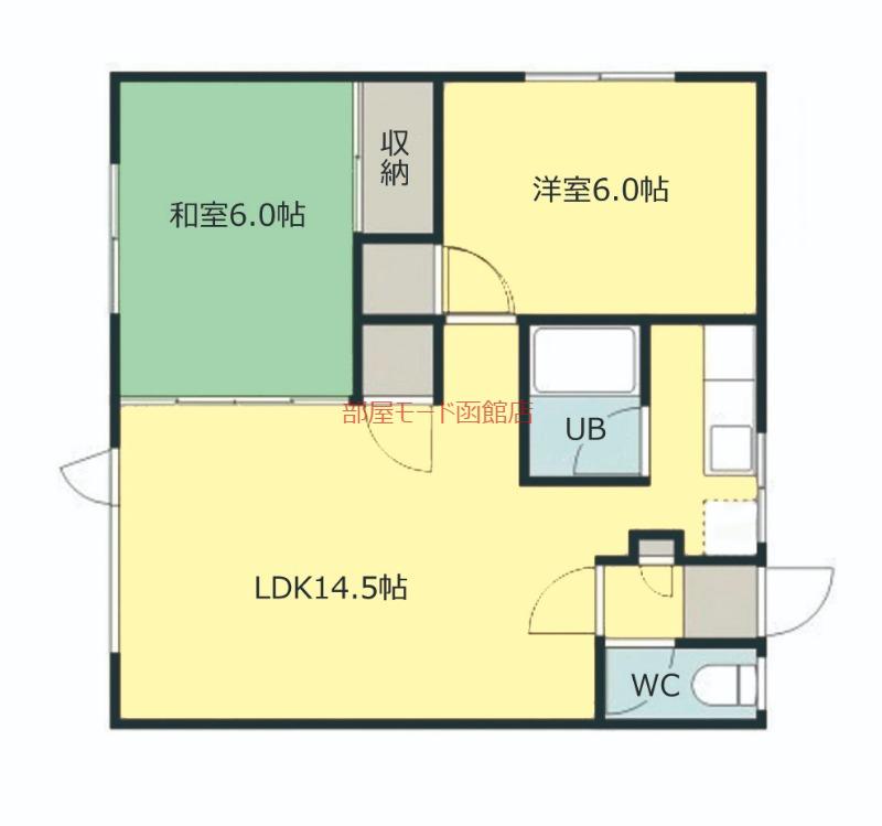 アーバンライフ大森(2LDK/3階)の間取り写真
