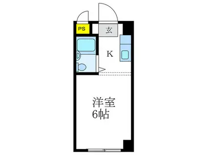 NRハイツ(1K/3階)の間取り写真