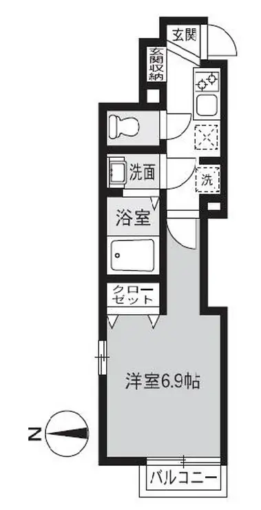 レピュア池袋西 1階階 間取り