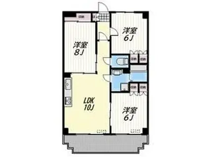 ガーデンコート大泉学園(3LDK/3階)の間取り写真