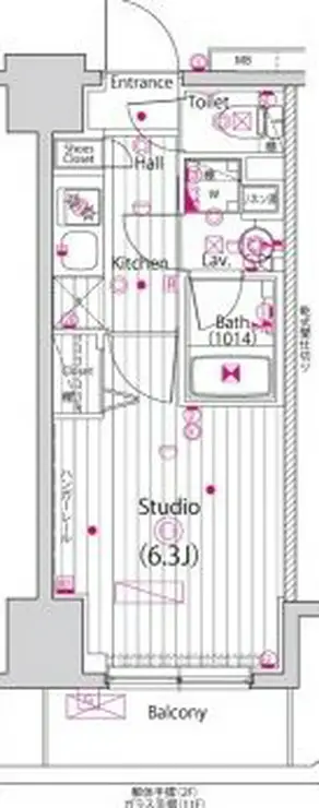 ガーラ・グランディ横濱関内 11階階 間取り