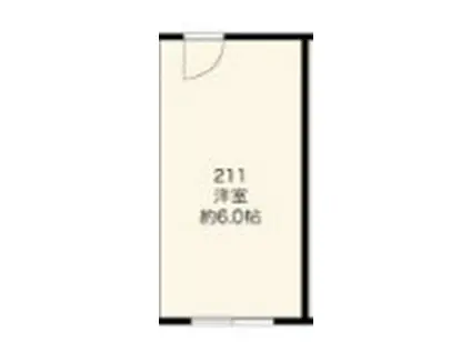 TCRE新大久保(ワンルーム/2階)の間取り写真