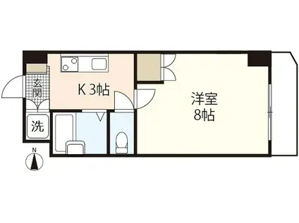 第4森下ビル(1K/5階)の間取り写真
