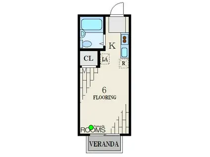 セラ上北沢(ワンルーム/3階)の間取り写真