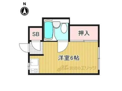 藤川ハイツ(ワンルーム/2階)の間取り写真