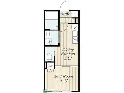 中野区南台2丁目計画(1DK/2階)の間取り写真