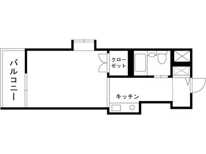 マリオン高円寺(ワンルーム/4階)の間取り写真