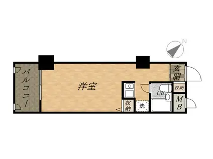 グランディア ミ・アモーレ宝塚南口(ワンルーム/2階)の間取り写真