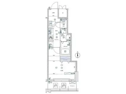 ライジングプレイス亀戸(1K/5階)の間取り写真