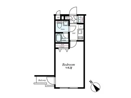 イアース東武練馬II(1K/4階)の間取り写真